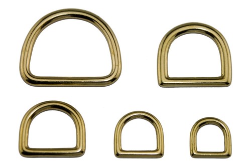 Halbringe messing massiv - halbringe, gold
