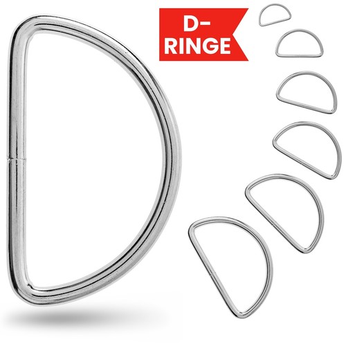 Metall ring halbrund - d-ring,