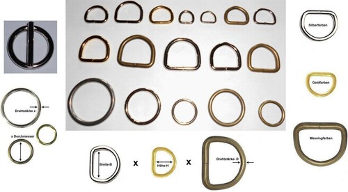 Ring halbrund - d-ring,