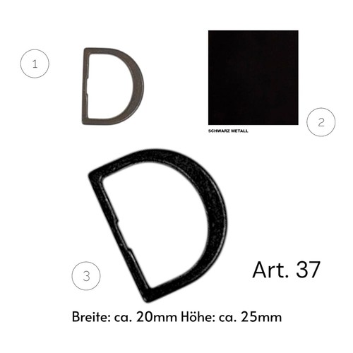 Ring 20mm 25mm metallring - d-ring, x